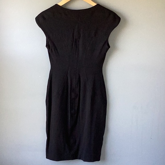DIANE Von FURSTENBERG Black Cap Sleeve Dress - Picture 6 of 9